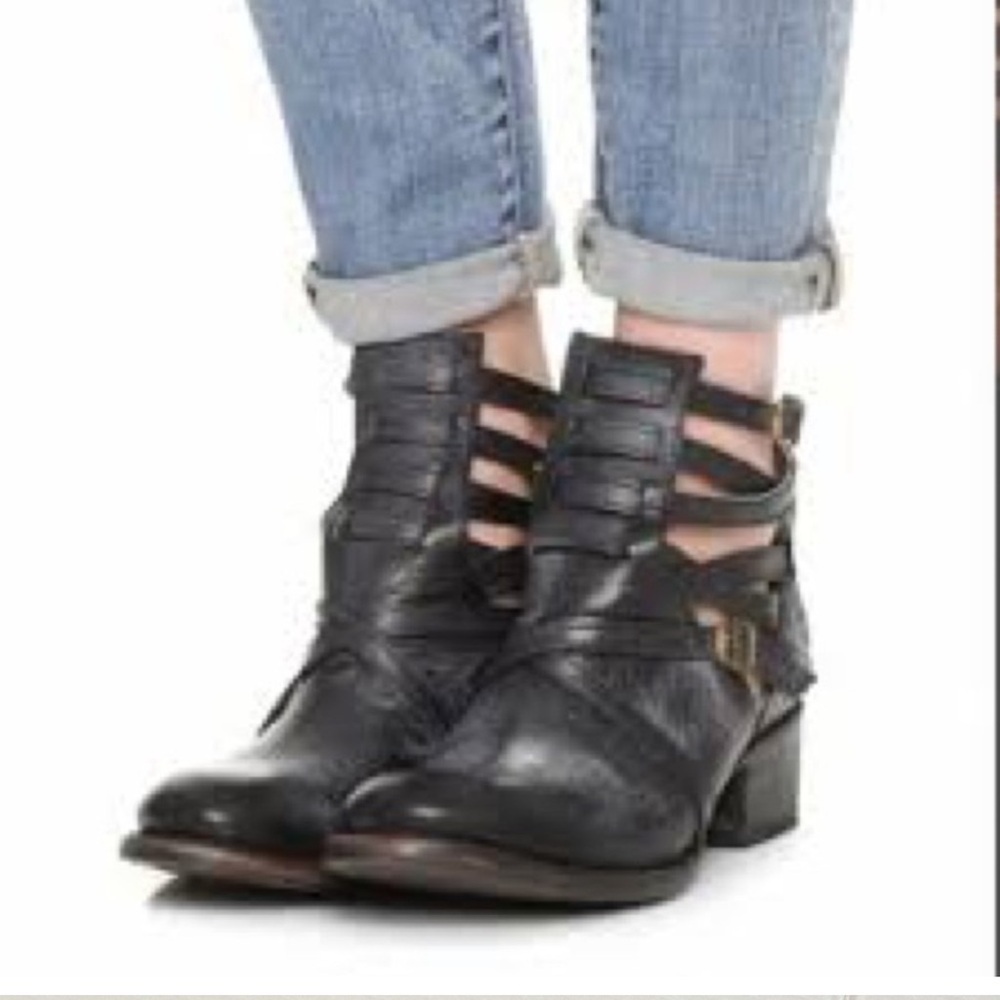 Freebird by Steven Stair Dark Brown Leather Ankle Boots-Size 7M